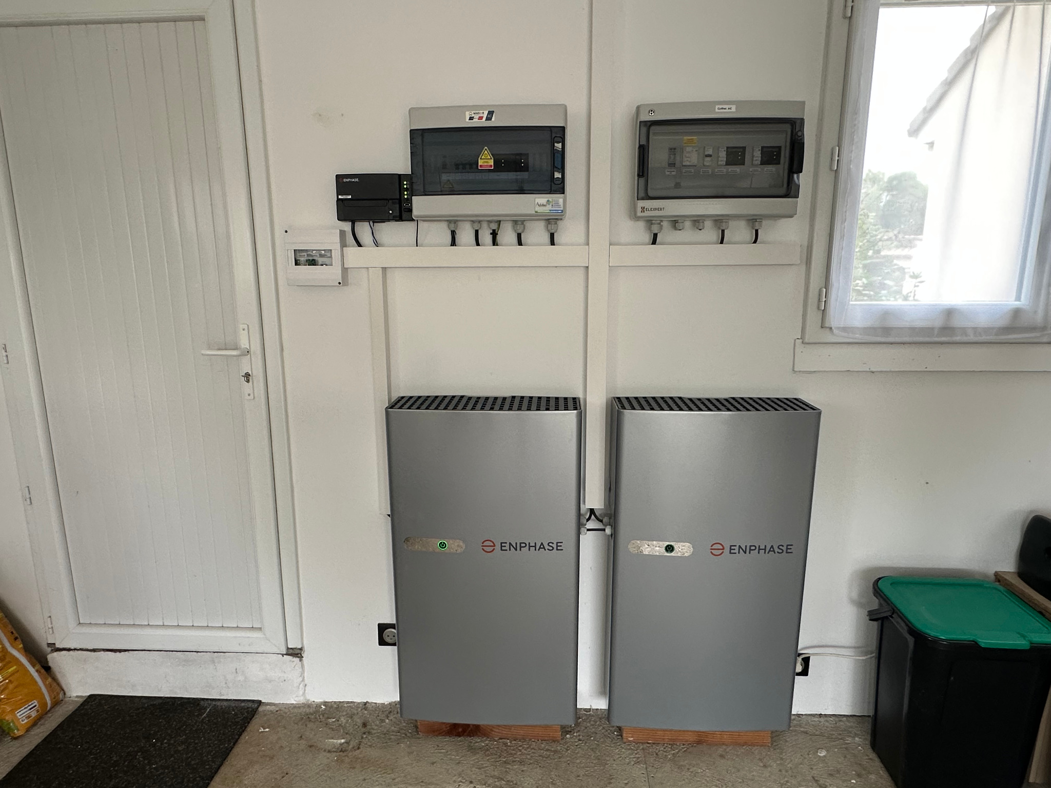 Deux batteries Enphase Flexphase 5P stockage 10 kWh